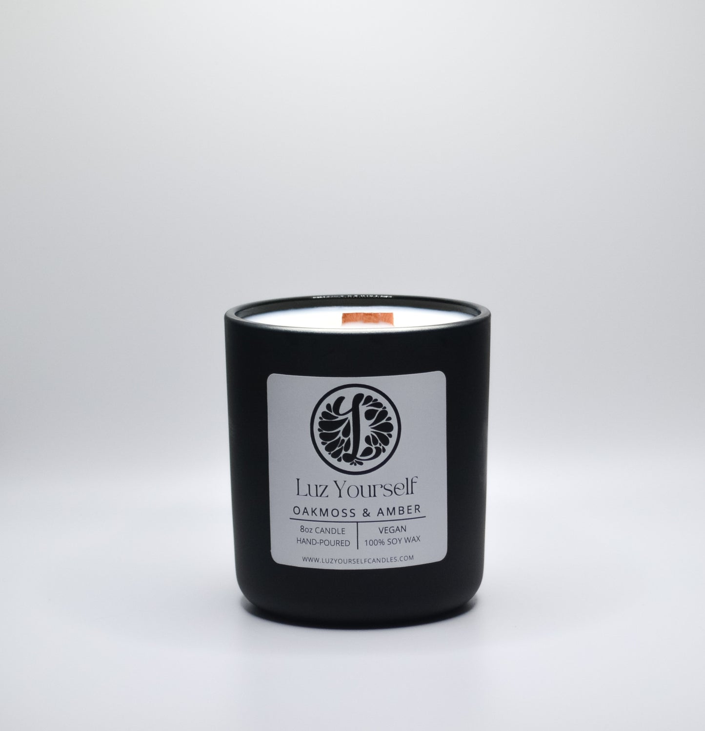 Oakmoss & Amber 8oz Soy Wax Candle